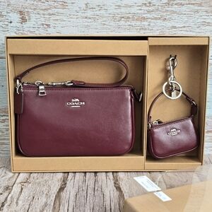 *NWT* COACH Boxed Nolita 19 & Nolita Bag Charm Set, Color - Dark Wine